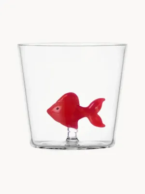 Ichendorf Стакан Red Fish из боросиликатного стекла с фигуркой рыбы