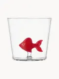 Ichendorf Стакан Red Fish из боросиликатного стекла с фигуркой рыбы — фото 1