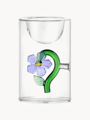 Ichendorf Рюмка для яйца Botanica ручной работы, прозрачный, лавандовый, зелёный