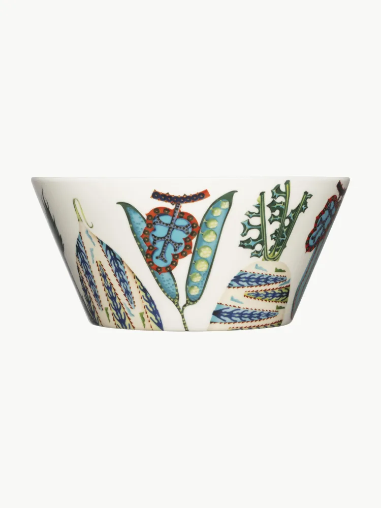 Миска Taika Sato Iittala, белая с рисунком, 25 см