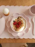 Jack o Juno Салфетка сервировочная детская Poppy силиконовая в форме цветка, 25х38 см, светло-розовая — фото 2