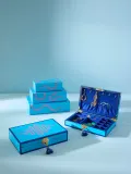 Jonathan Adler Коробка для хранения Eden, Ш 25 × В 8 см, Синий — фото 3