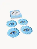 Jonathan Adler Набор тарелок десертных Fleur из фарфора, 4 предмета — фото 3