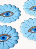 Jonathan Adler Набор тарелок десертных Fleur из фарфора, 4 предмета — фото 4
