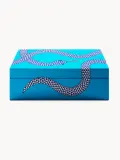 Jonathan Adler Коробка для хранения Eden, Ш 20 × В 6 см, Синий — фото 1