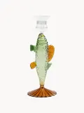 Подсвечник &klevering Fish из боросиликатного стекла, Ø 9 × В 21 см, Зелёный — фото 1