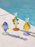 Подсвечник &klevering Fish из боросиликатного стекла, Ø 9 × В 21 см, Зелёный — фото 2