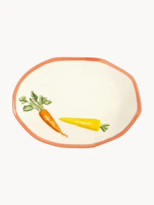 &klevering Блюдо для подачи Carota с ручной росписью, круглое, 40 см