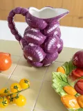 Кувшин &klevering Legume с рельефным узором, 1 л, сливовый — фото 2