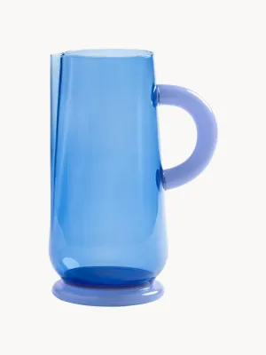 Карафка &klevering Dew из боросиликатного стекла, 1 л, голубая