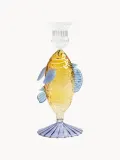 Подсвечник &klevering Fish из боросиликатного стекла, Ø 9 × В 19 см, Жёлтый — фото 1