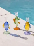 Подсвечник &klevering Fish из боросиликатного стекла, Ø 9 × В 19 см, Жёлтый — фото 2