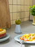 Мельница для соли и перца &klevering Halma из каучукового дерева, Ø 8 × В 15 см, Светлый синий — фото 4
