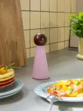 Мельница для соли и перца &klevering Halma из каучукового дерева, Ø 8 × В 21 см, Светлый розовый — фото 3