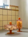 &klevering Ёмкость для хранения Duo из стекла, светло-розовая, 22 см — фото 3