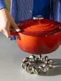 &klevering Подставка Twist под горячее, серебристая — фото 3