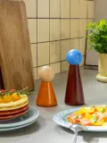 Мельница для соли и перца &klevering Halma из каучукового дерева, Ø 8 × В 21 см, Тёмный коричневый — фото 4