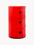 Kartell Столик приставной Componibili, 3 модуля, Ø 32 × В 58 см, Коралловый — фото 3