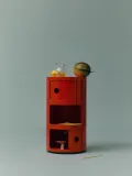 Kartell Столик приставной Componibili, 3 модуля, Ø 32 × В 58 см, Коралловый — фото 6