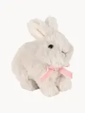 Konges Sløjd Мягкая игрушка зайчик Bunny плюшевая для новорождённых, 11х12 см, кремово-белая со светло-розовым — фото 1