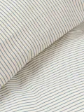 Konges Sløjd Комплект постельного белья детский Stripe Bluie из хлопка, 70 х 100 см с наволочкой 40 х 45 см, молочно-белый с голубым — фото 3