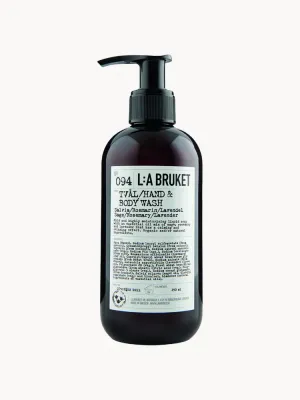 L:A Bruket Гель для душа и мытья рук Anya с шалфеем, розмарином и лавандой, флакон с помпой, 240 мл