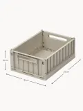 Liewood Коробка для хранения детская Weston складная, комплект 2 шт., 25х18х10 см, светло-серая — фото 2