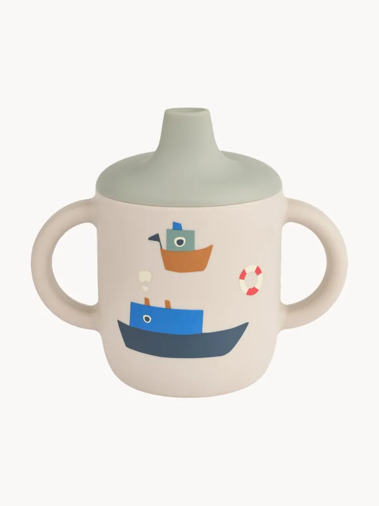Liewood Поильник Neil из мягкого силикона со съёмной крышкой и носиком, 150 мл, диаметр 7 см, разноцветный