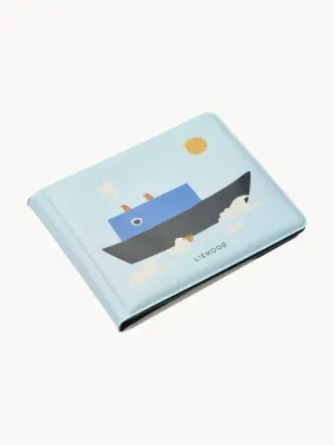 Liewood Книжка-игрушка для ванной Waylon мягкая водонепроницаемая с проявляющимися картинками, 17x14 см, голубая