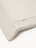 Leander Чехол на пеленальный матрасик Linea из хлопка на молнии, влагозащитный, 60х70 см, кремово-белый — фото 2