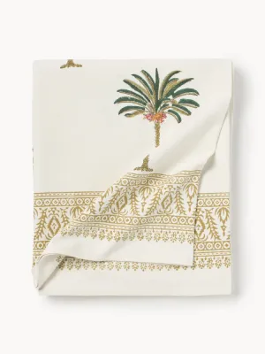 Les Ottomans Скатерть Palm Tree из хлопка с ручной печатью, 150х250 см