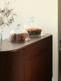 LSA International Поднос-кейк-стенд Vienna с крышкой, выдувное стекло, 25 см — фото 8
