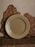 Lyngby Porcelaen Тарелка для завтрака Rhombe Earth из фарфора, Ø 23 × В 3 см, Коричневый — фото 4