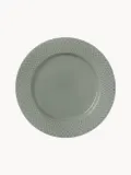 Lyngby Porcelaen Тарелка для завтрака Rhombe Earth из фарфора, Ø 21 × В 3 см, Зелёный — фото 1