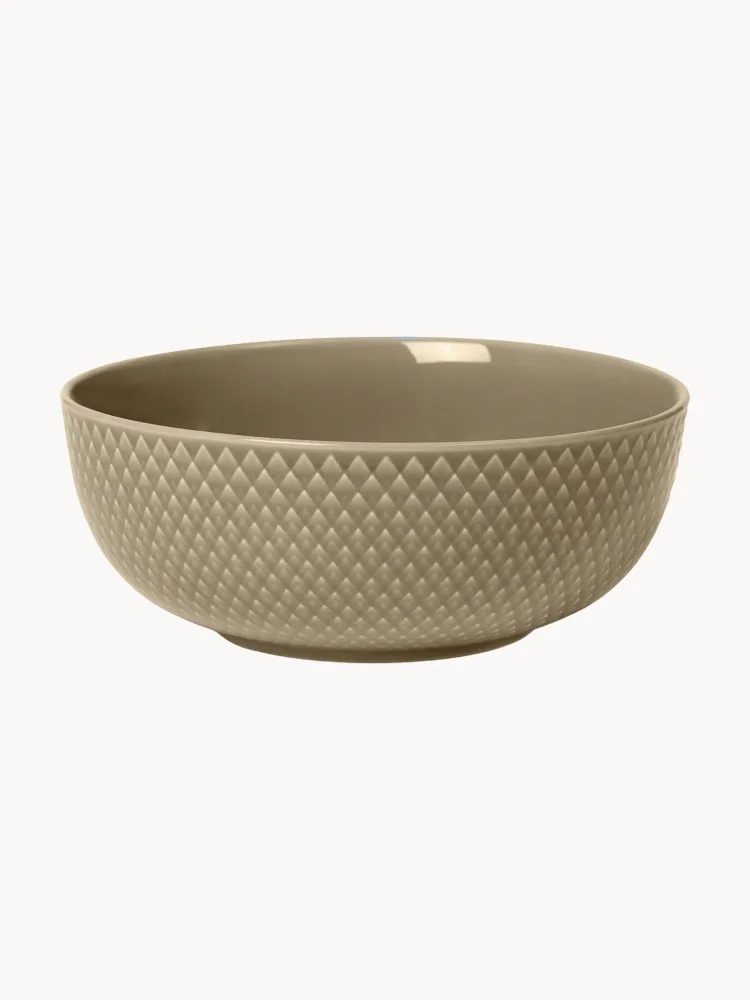 Lyngby Porcelaen Миска Rhombe Earth, Ø 16 × В 6 см, Коричневый