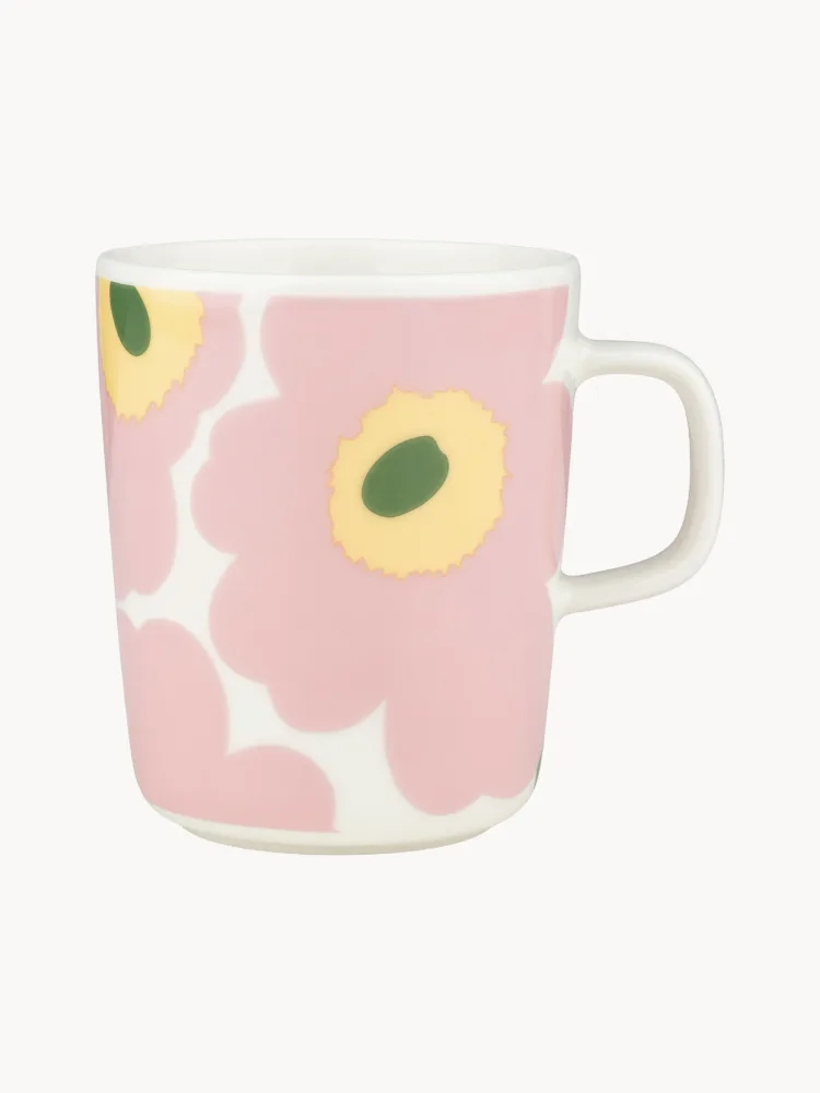 Marimekko Кружка Unikko, Ø 8 × В 10 см, 250 мл, Светлый розовый