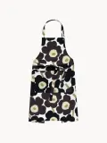 Marimekko Фартук Pieni Unikko хлопковый, Ш 84 × Д 85 см, Чёрный — фото 1