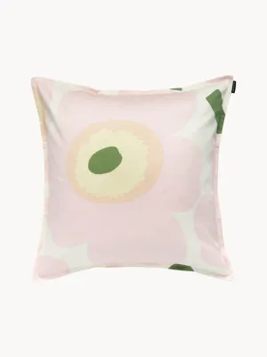Marimekko Наволочка декоративная Unikko, Ш 50 × Д 50 см, Светлый розовый
