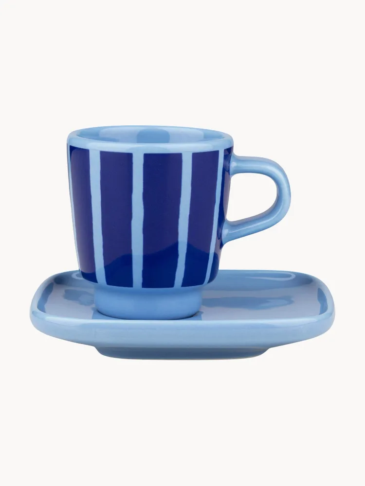Marimekko Чашка с блюдцем Piccolo, Синий