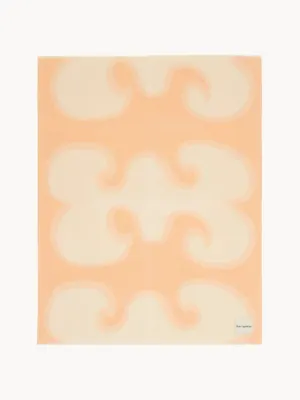 Marimekko Плед Jokeri из шерсти, Ш 130 × Д 170 см, Приглушённый белый