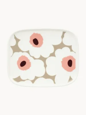 Marimekko Тарелка для завтрака Unikko, Ш 12 × Д 15 см, Бежевый