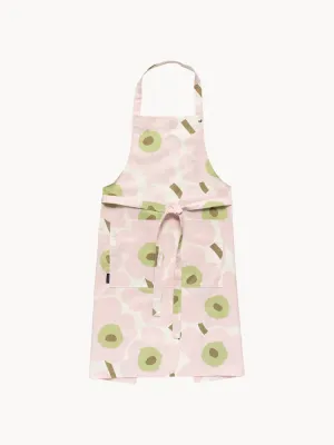 Marimekko Фартук Pieni Unikko хлопковый, Ш 84 × Д 85 см, Светлый розовый