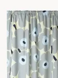 Marimekko Штора Unikko, хлопок, синий-жёлтый — фото 1