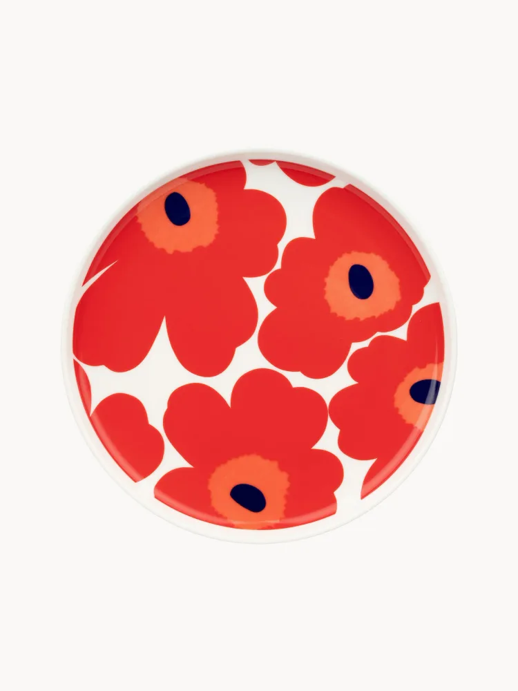 Marimekko Тарелка для завтрака Unikko, Ø 20 см, Красный