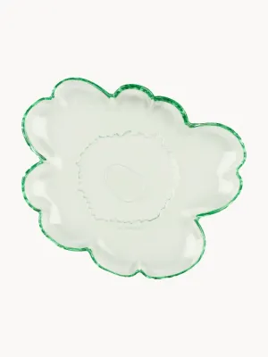 Marimekko Тарелка для завтрака Unikko, Д 20 × Ш 20 см, Зелёный