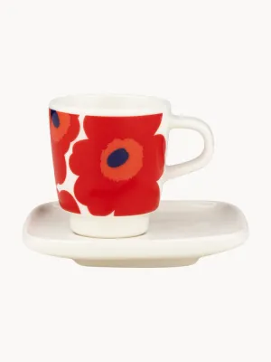 Marimekko Чашка с блюдцем Unikko, Белый