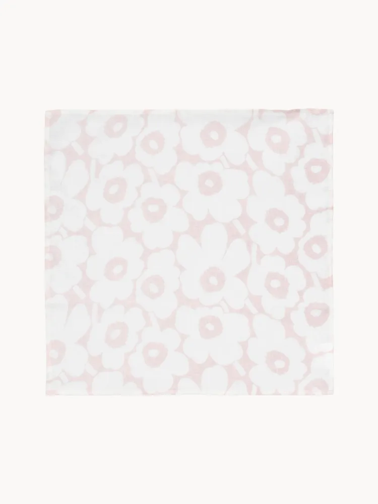Marimekko Салфетка сервировочная льняная Mini Unikko, Белый