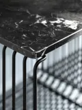 Montana Furniture Полка настенная Panton Wire Single, панель из мрамора, Ш 35 × Д 35 см, Чёрный мрамор — фото 3