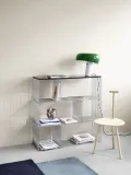 Montana Furniture Полка настенная Panton Wire Single, панель из мрамора, Ш 35 × Д 35 см, Чёрный мрамор — фото 4
