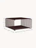 Montana Furniture Полка настенная модульная Panton Wire Half Height 35х35х17 см бордовая — фото 2